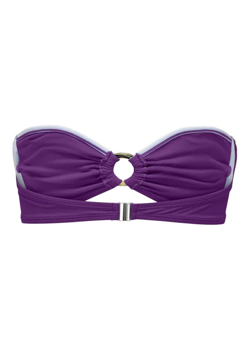 ONLY Purple Bandeau Bikini Top - S Image 2