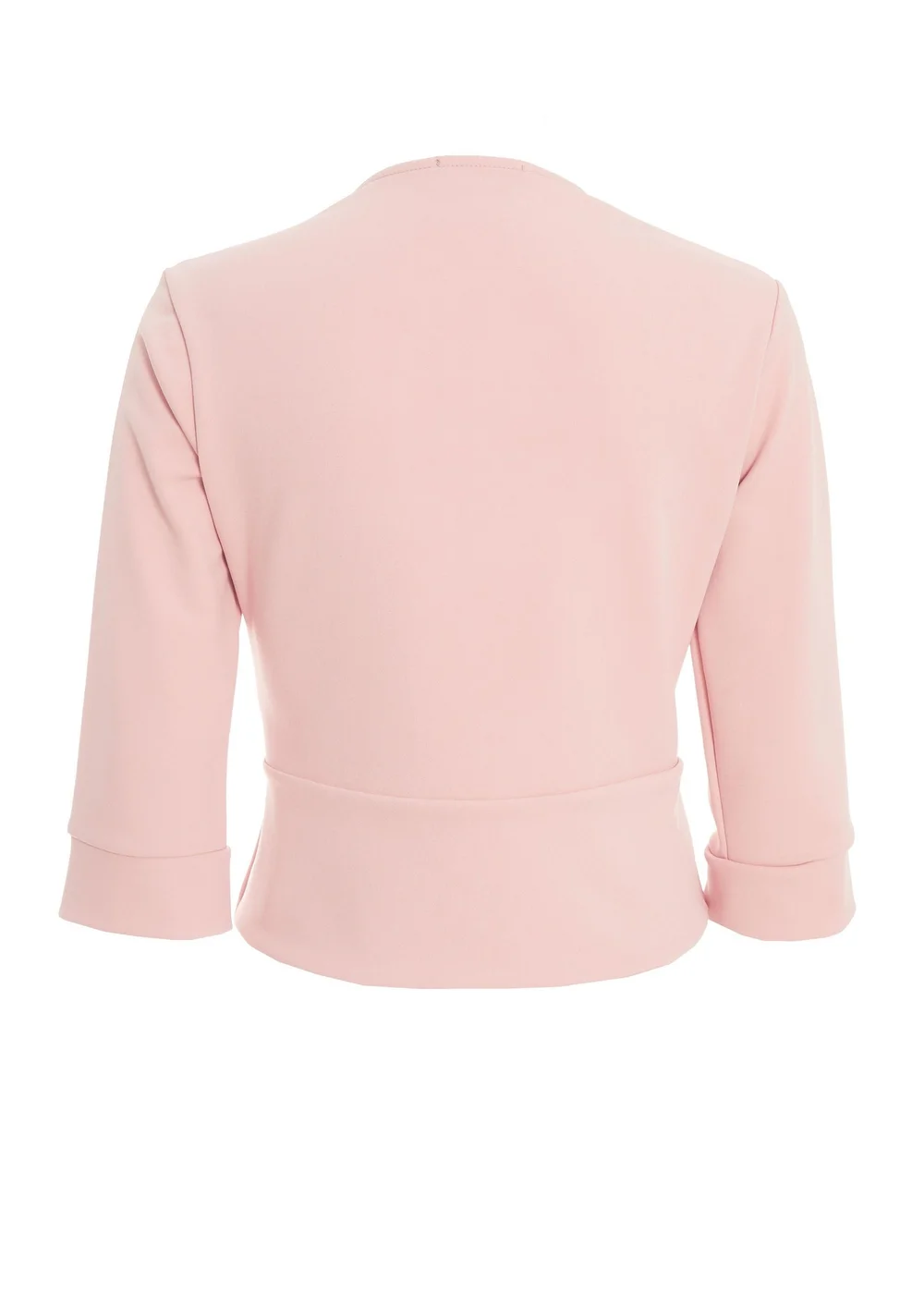Quiz Pink Split Sleeve Crop Jacket - 6 Image 5