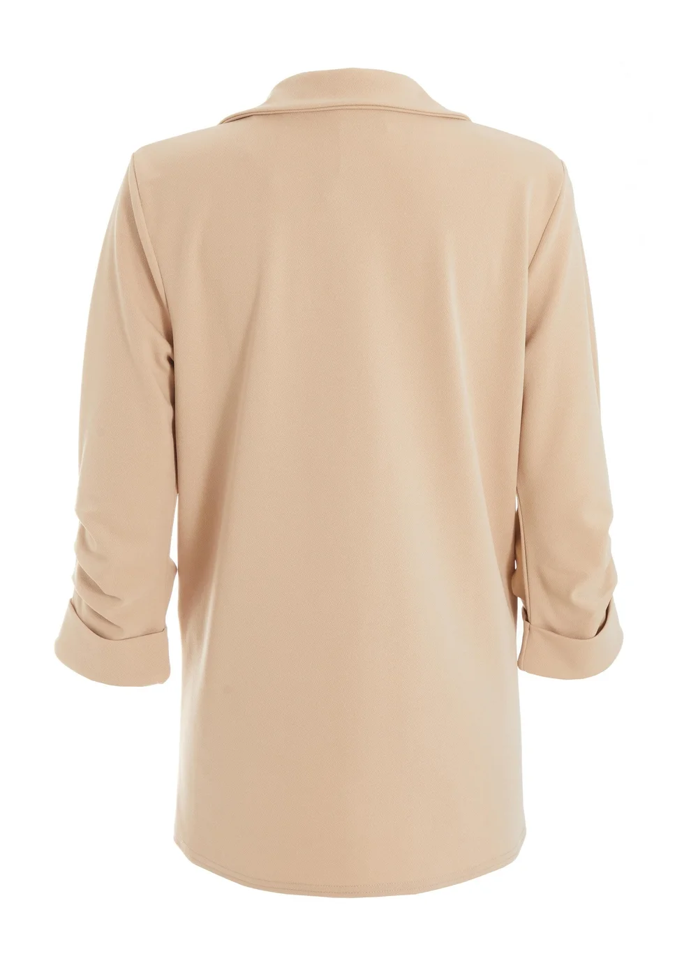Quiz Stone Ruched Sleeve Blazer - 6 Image 5