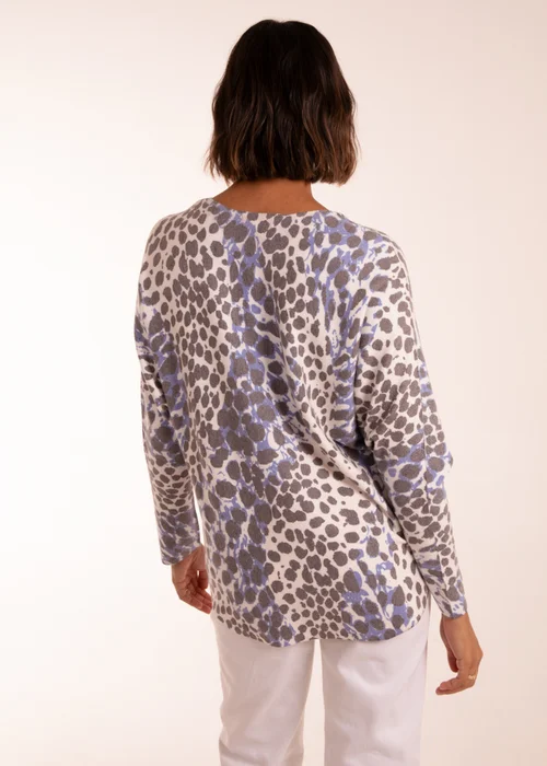 Blue Vanilla Blue Leopard Soft Jumper - S/M Image 4