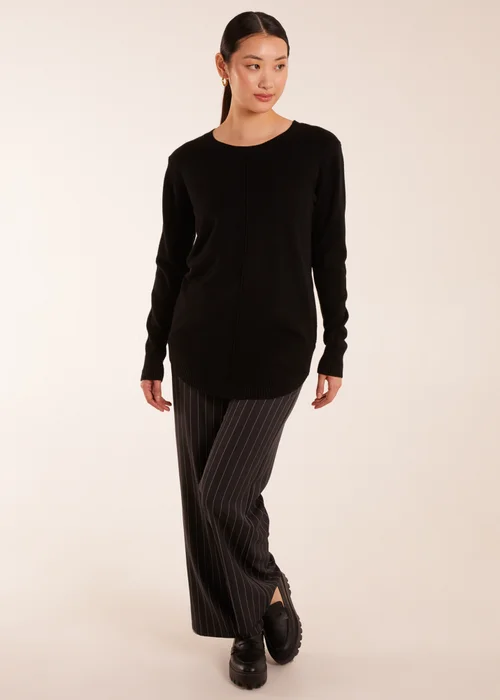 Blue Vanilla Black Middle Seam Detail Jumper - S/M Image 3