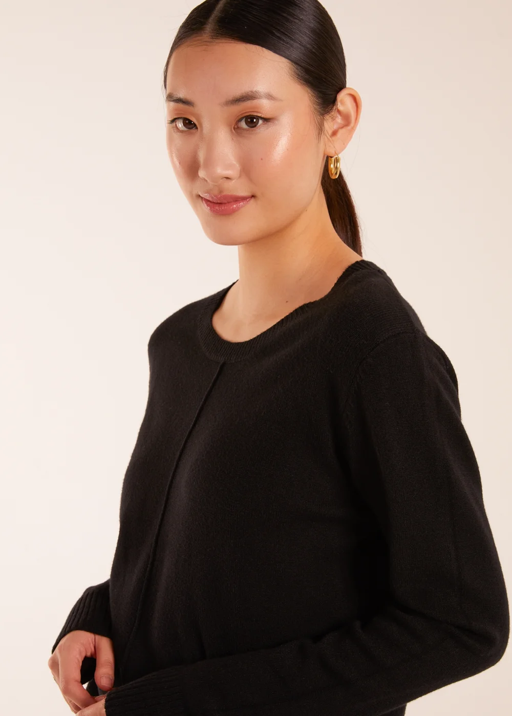 Blue Vanilla Black Middle Seam Detail Jumper - S/M Image 2