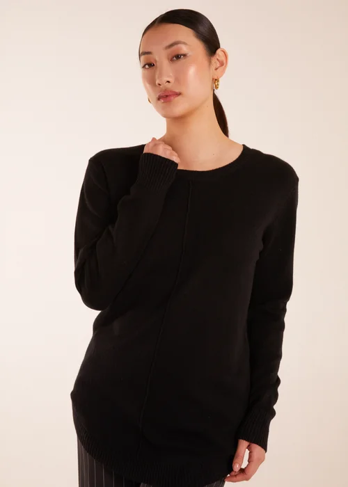 Blue Vanilla Black Middle Seam Detail Jumper - S/M Image 1