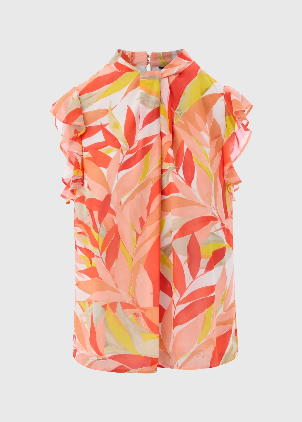 Et Vous Pink Chiffon Floral Blouse Top - 8 Image 5