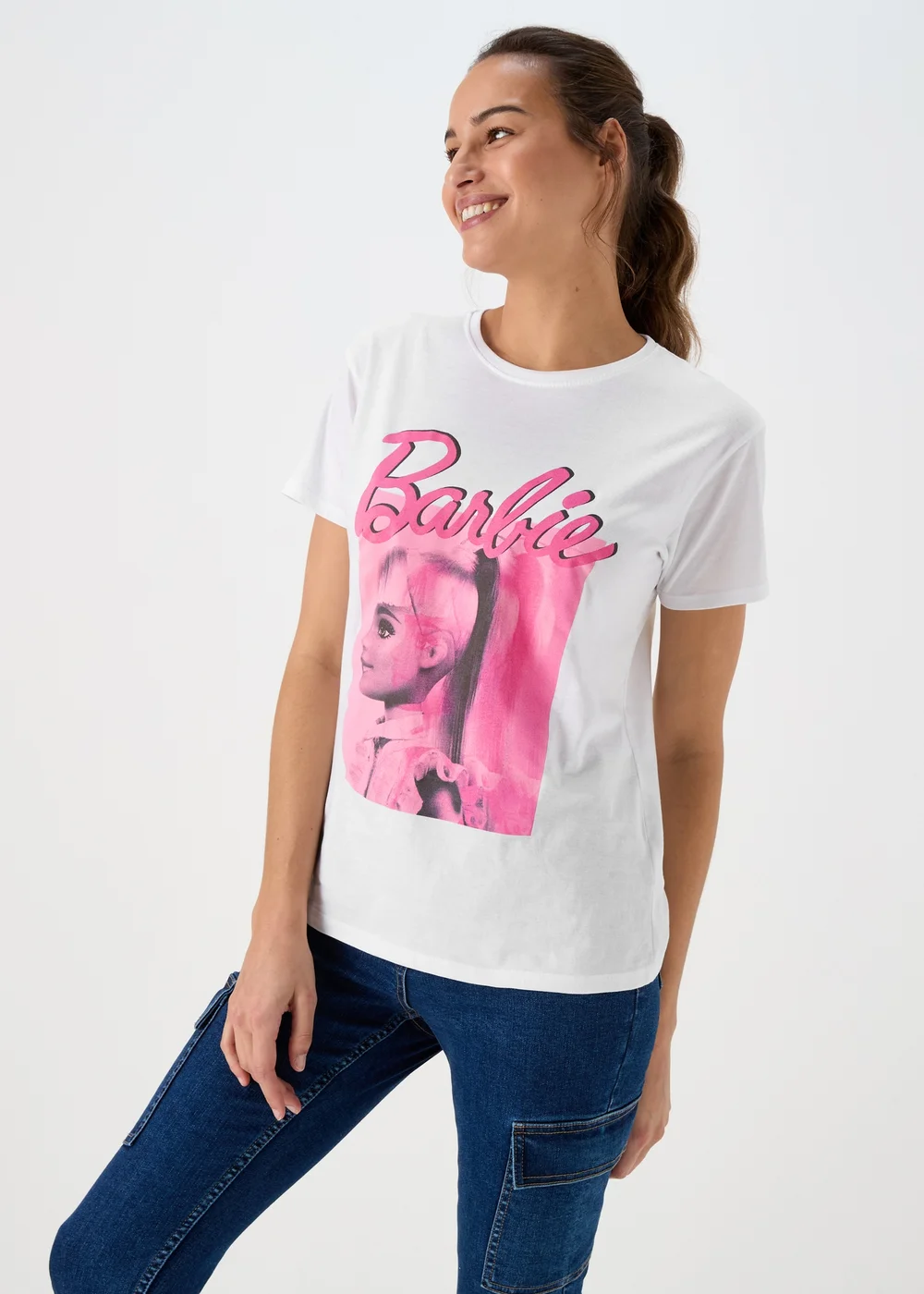 Barbie White T-Shirt - Size 8 Image 3