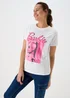 Barbie White T-Shirt - Size 8 Image 3