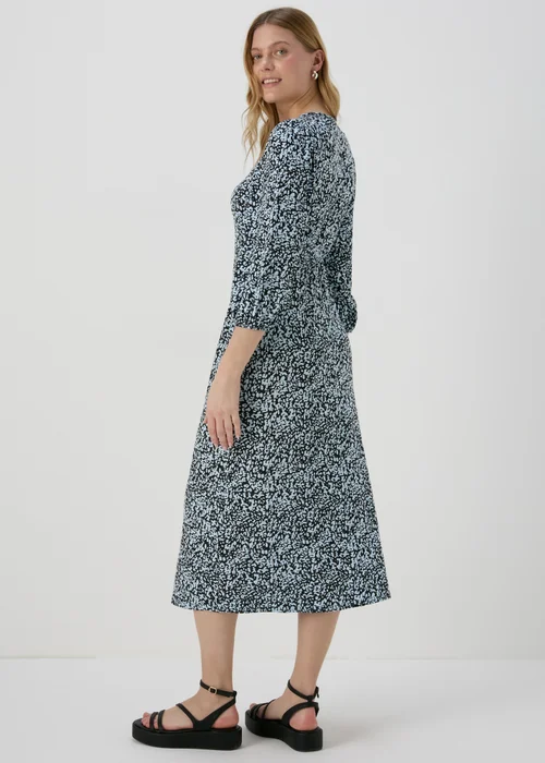 Black Mark Making Ruched Midi Dress - 8 Image 2