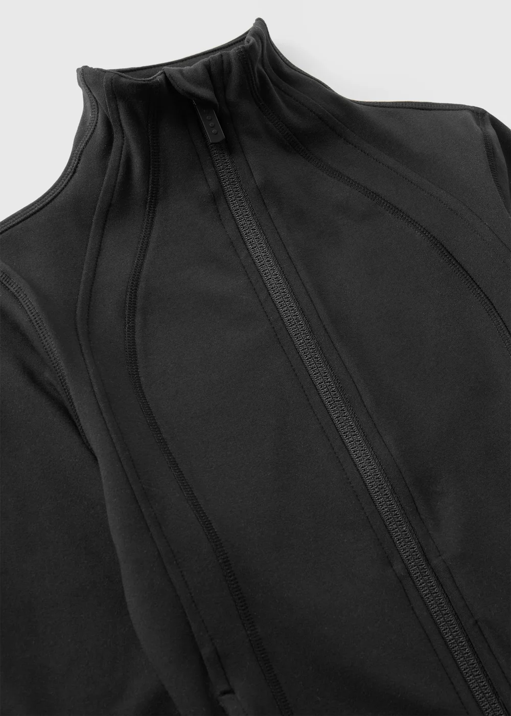 Girls Black Sports Zip Jacket (7-15yrs) - 7 Yrs Image 2