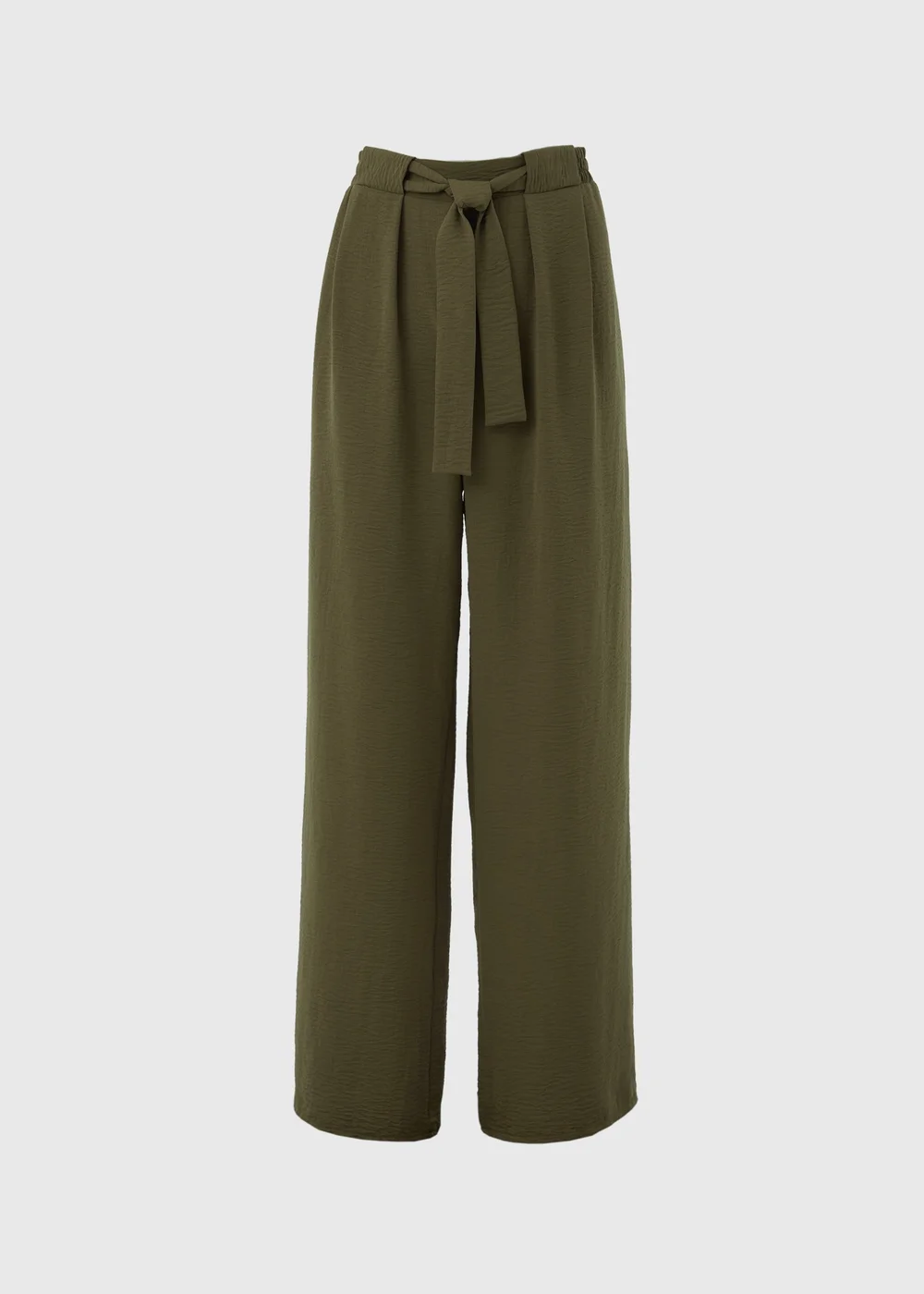 Khaki Tie Waist Trousers - 10 Image 5