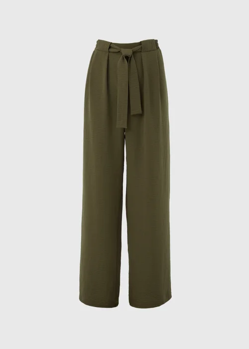 Khaki Tie Waist Trousers - 10 Image 5