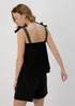 Black Stitch Strap Vest Top - Size 8 Image 2