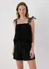 Black Stitch Strap Vest Top - Size 8 Image 3