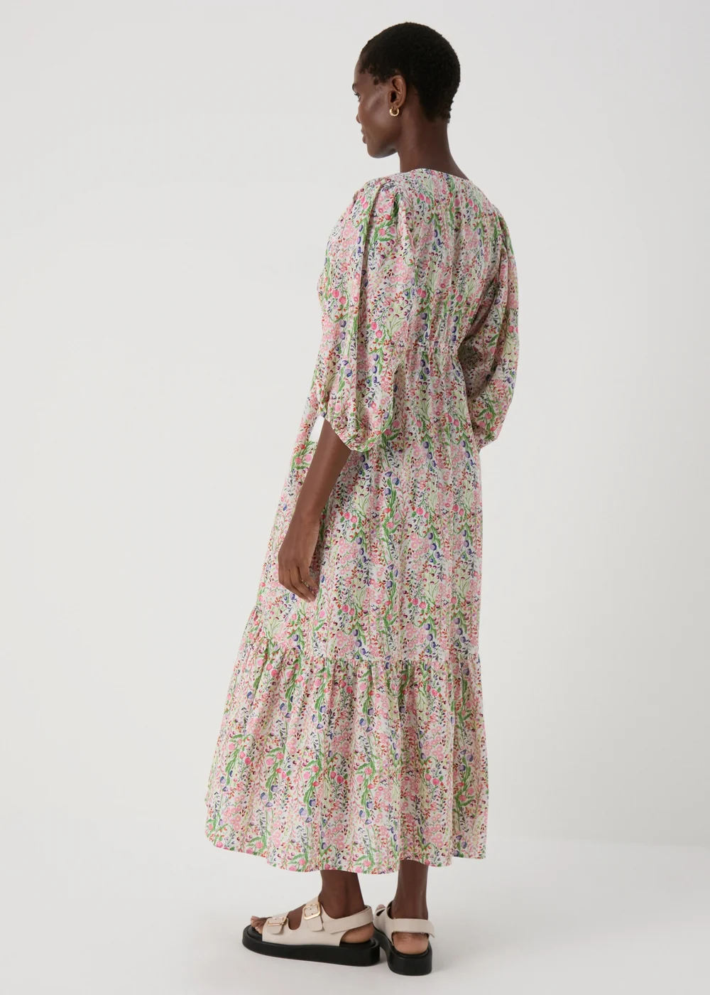 Multicolour Floral Midi Dress - 8 Image 2