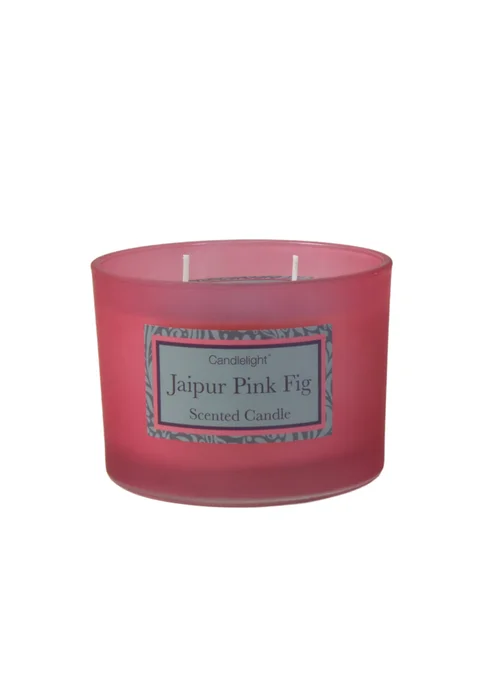 Candlelight Jaipur Pink Fig Scented Candle Set Image 2