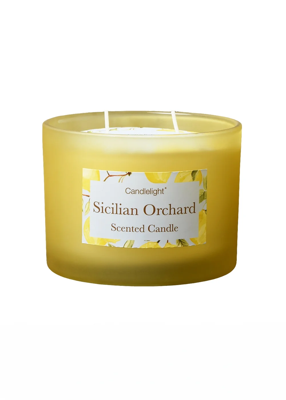Candlelight Yellow Sicilian Orchard Scented Candle Image 1