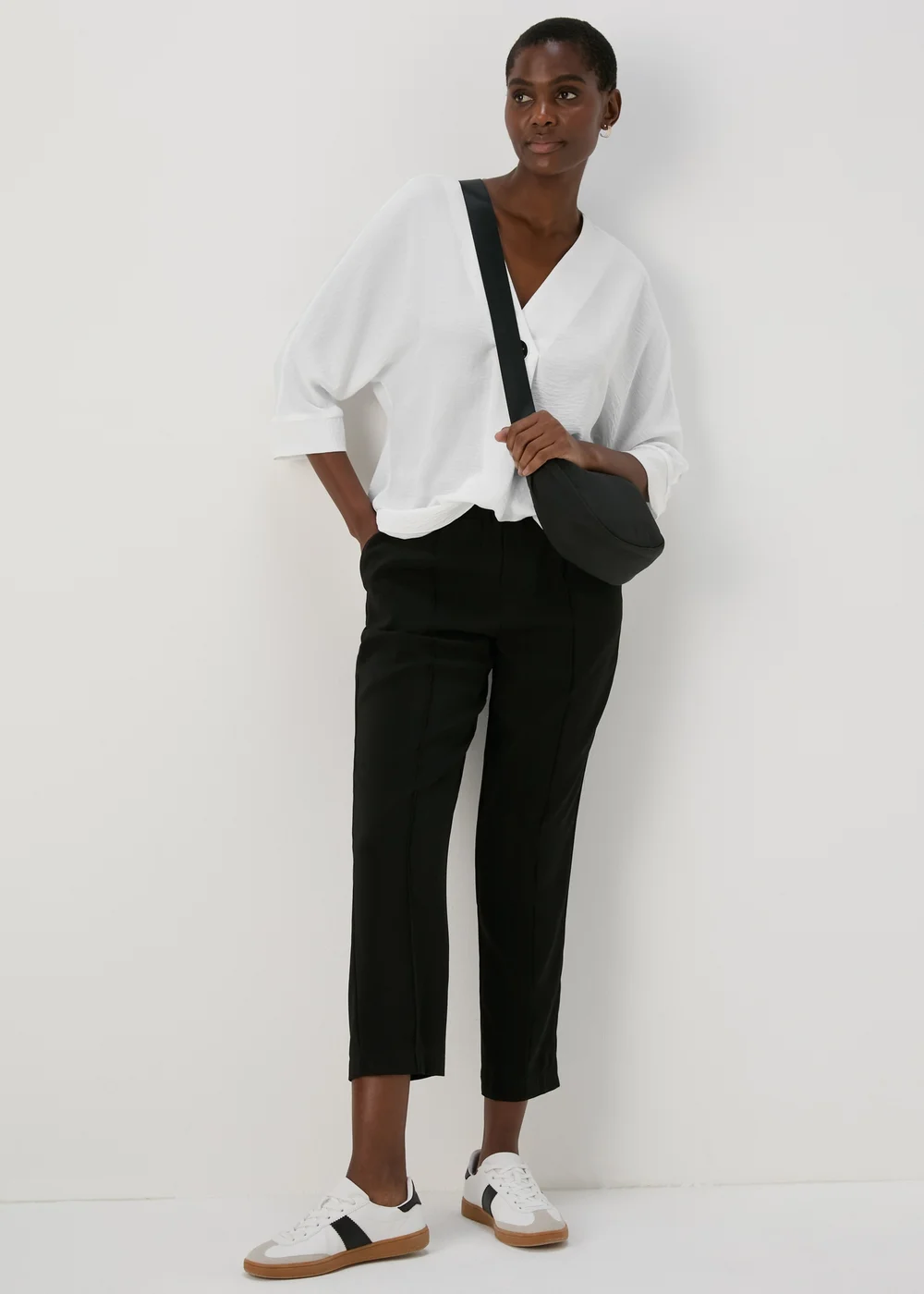 White Button Detail Blouse - 8 Image 4