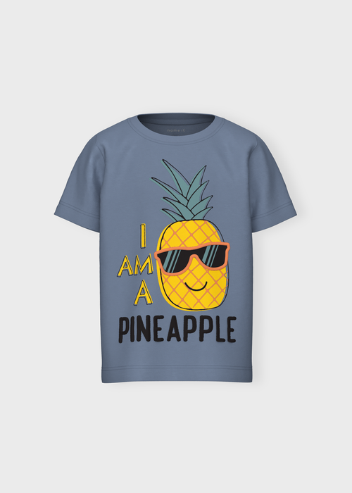 Name It Boys Navy Pineapple Print T-Shirt (1.5-6yrs) - 1.5 - 2 Yrs Image 2