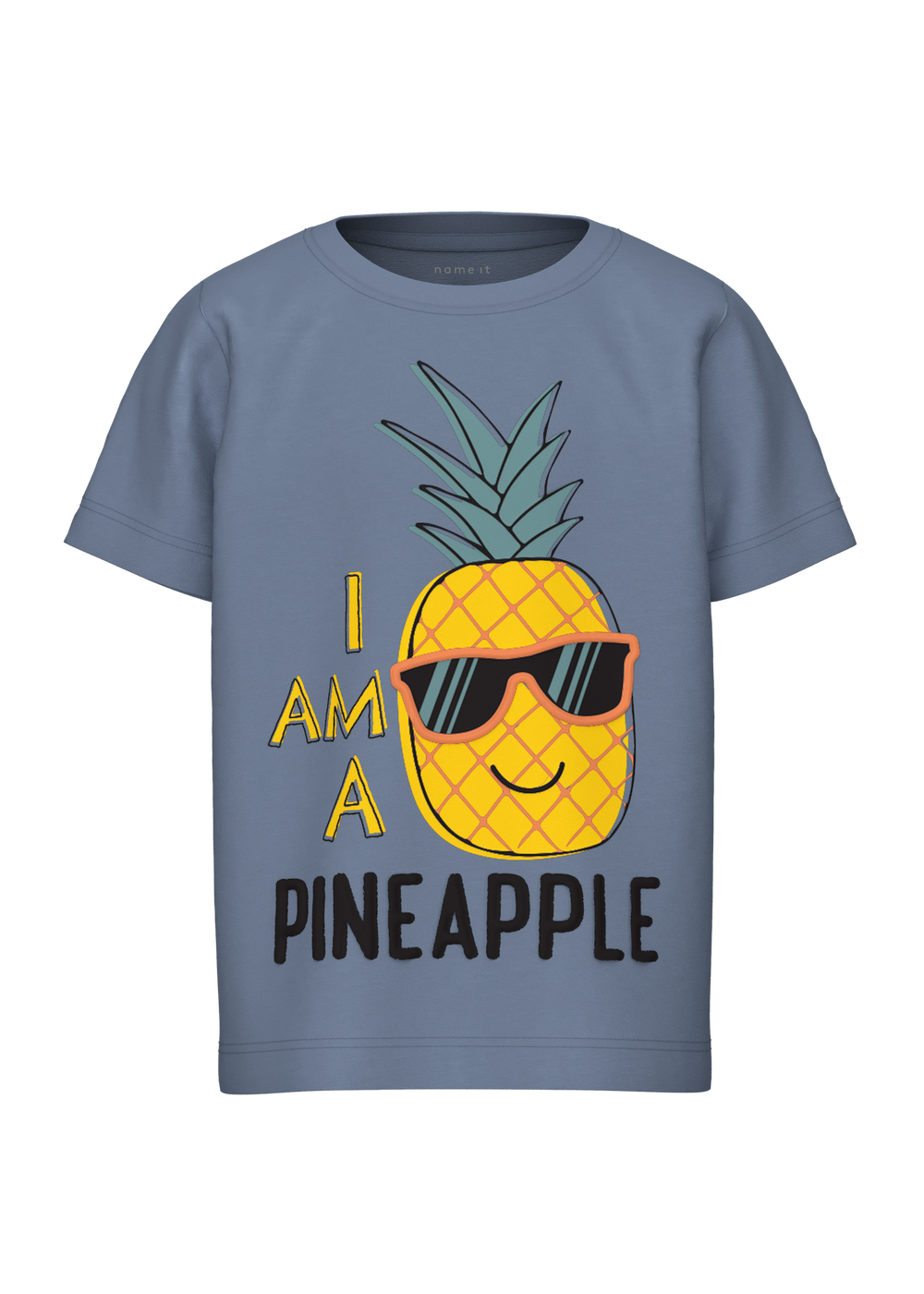Name It Boys Navy Pineapple Print T-Shirt (1.5-6yrs) - 1.5 - 2 Yrs Image 1
