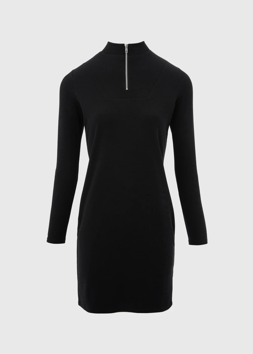 Black Zip Front Dress - 8 Image 5