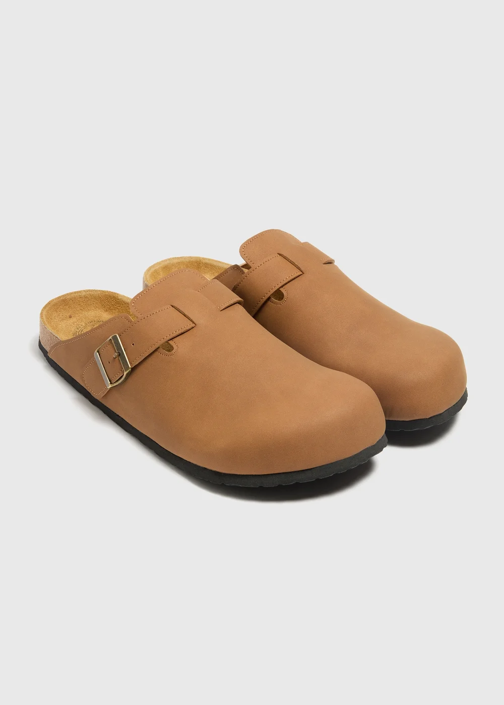 Tan Clog Mules - 6 Image 1