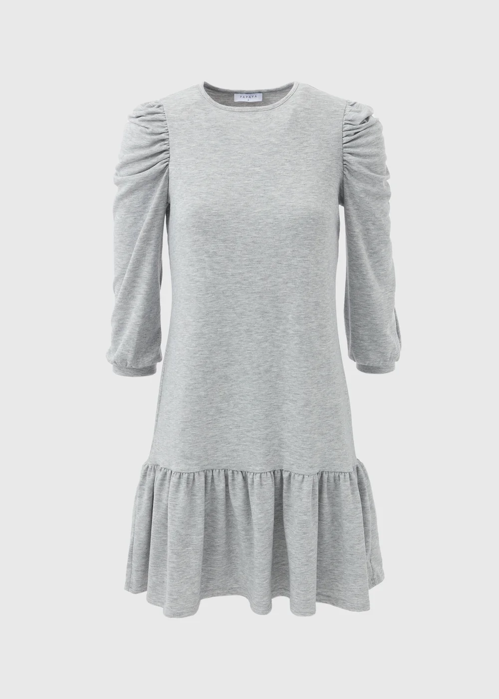 Grey Puff Sleeve Sweat Dress - 8 Image 5