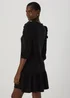 Black Puff Sleeve Smock Dress - 8 Image 2