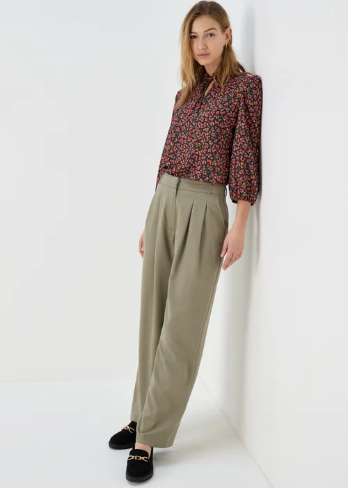 Pink Floral high Neck Top - 8 Image 4