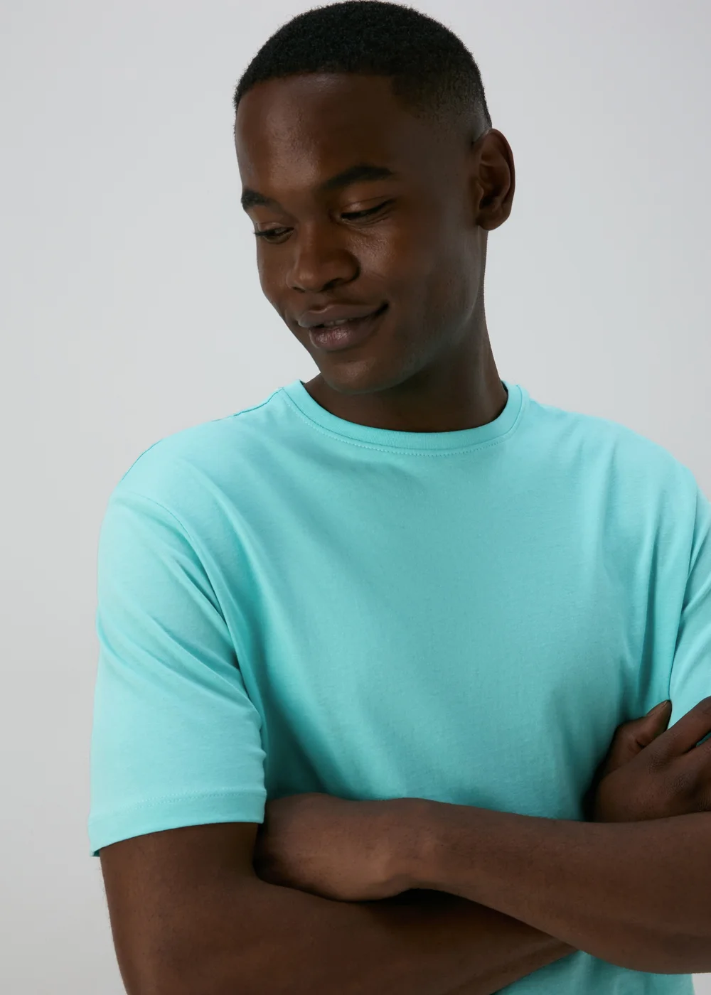 Turquoise Crew Neck T-Shirt - S Image 3