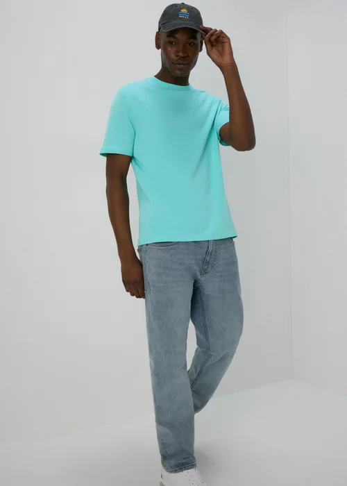 Turquoise Crew Neck T-Shirt - S Image 1