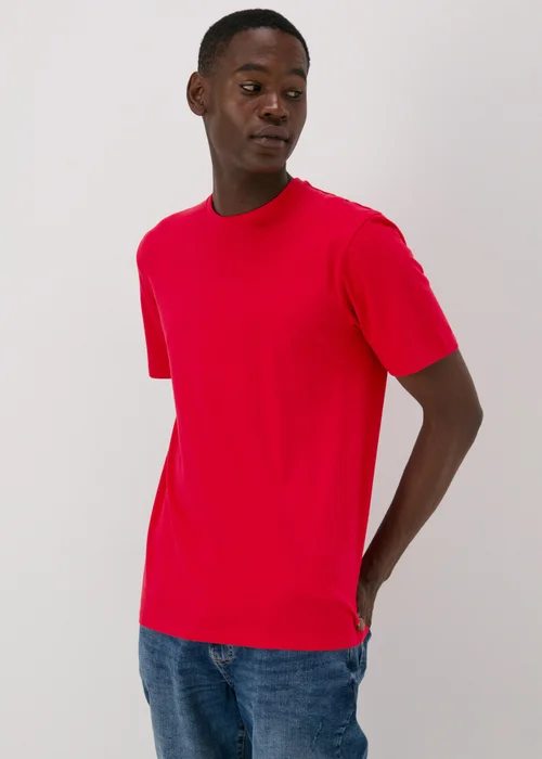 Red Essential Crewneck T-Shirt - S Image 1