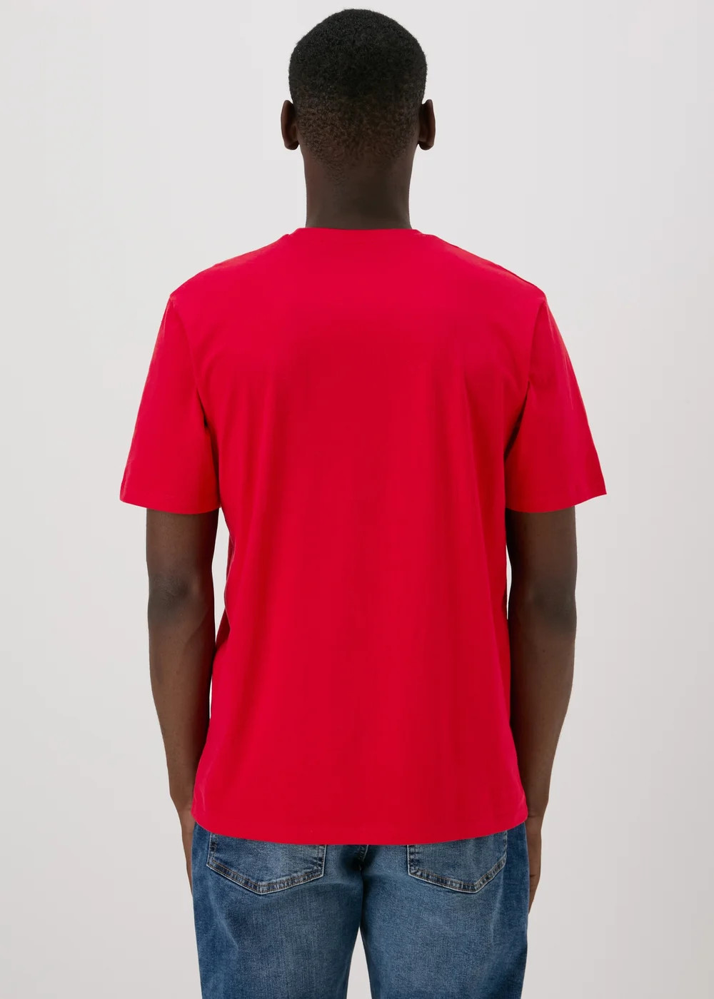 Red Essential Crewneck T-Shirt - S Image 2