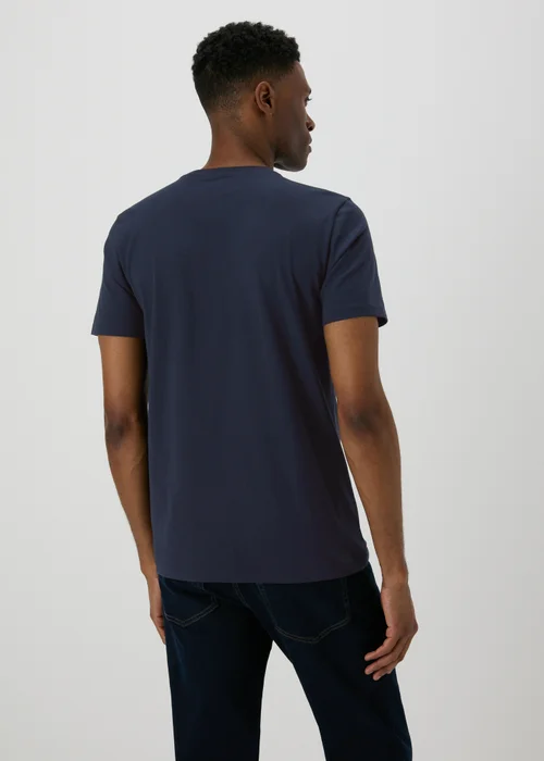 Navy Graphic Football T-Shirt - S Image 2