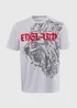 Grey England Print T-Shirt - S Image 5