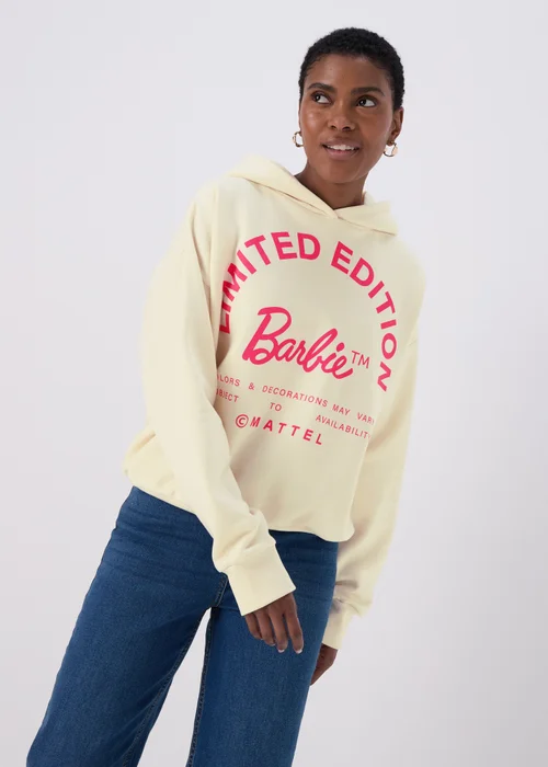 Cream Barbie Hoodie - Small Image 1