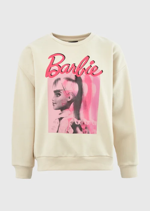 Cream Barbie Sweatshirt - Small Image 5