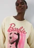 Cream Barbie Sweatshirt - Small Image 1