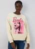 Cream Barbie Sweatshirt - Small Image 3