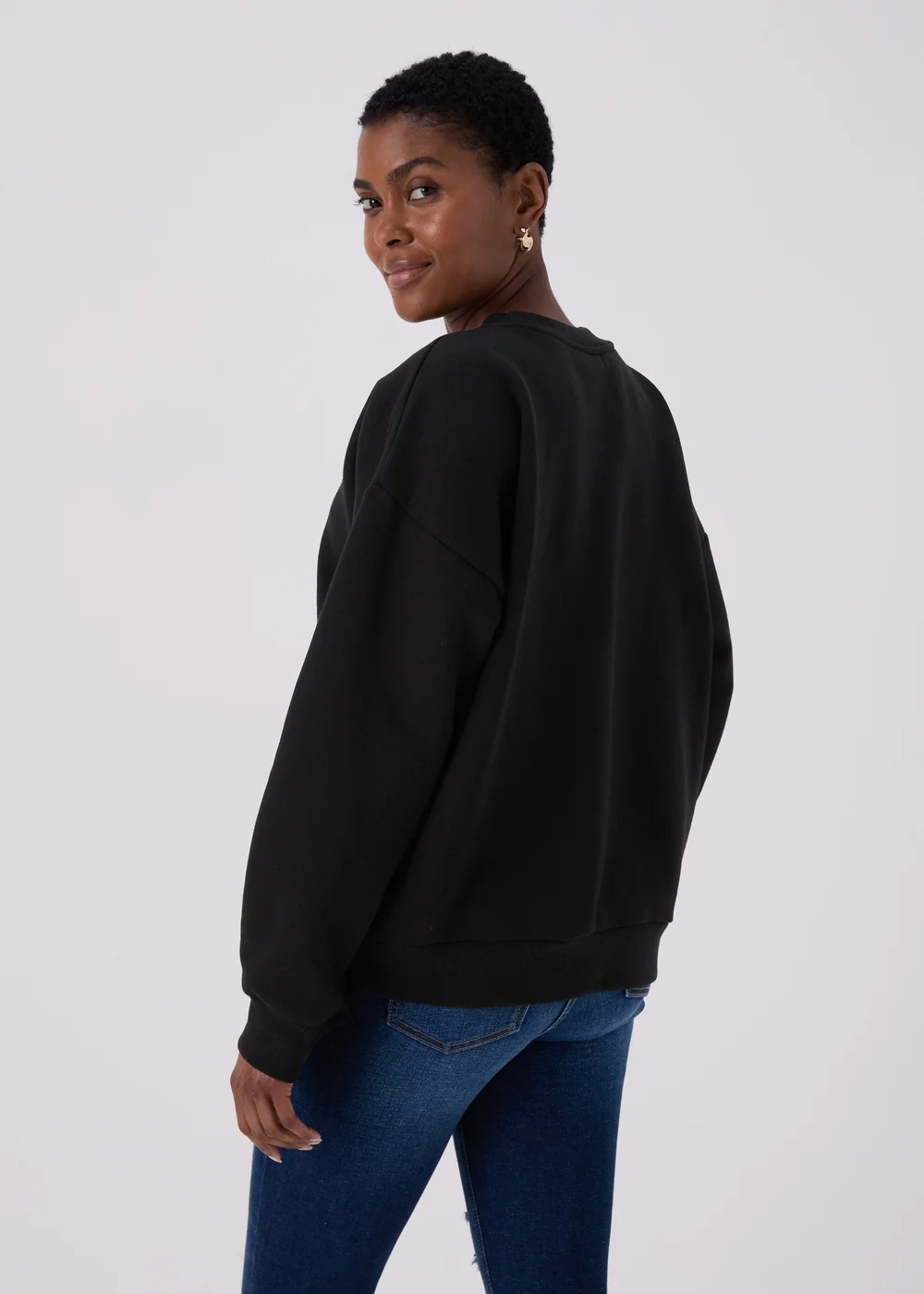 Black Barbie Sweatshirt - S Image 2