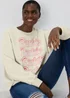 Cream Barbie Sweatshirt - Small Image 1
