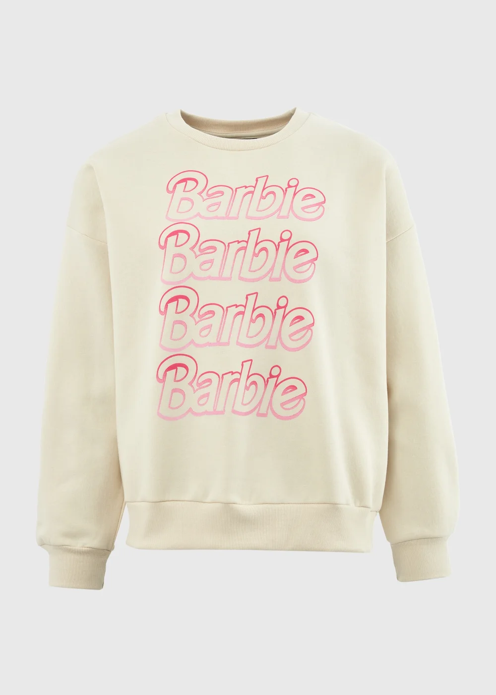 Cream Barbie Sweatshirt - Small Image 5