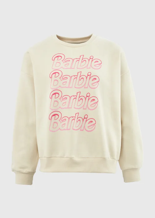 Cream Barbie Sweatshirt - Small Image 5