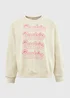 Cream Barbie Sweatshirt - Small Image 5