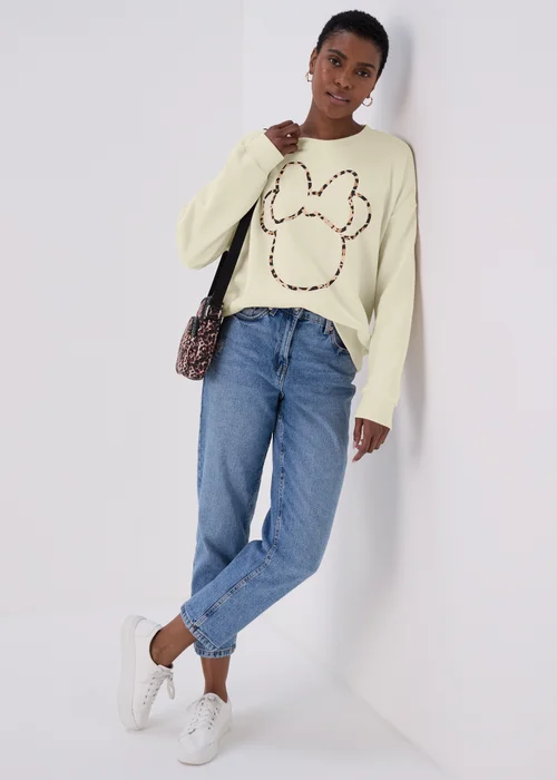 Cream Minnie Mouse Sweatshirt - S Image 4