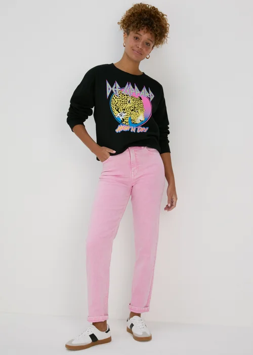 Black Leopard Print Sweatshirt - S Image 1