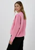 Pink Pocket Detail Sweatshirt - Small Image 2