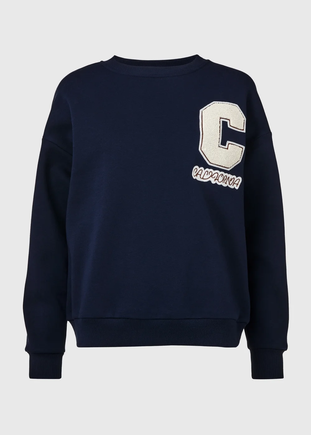 Navy Pocket Detail Sweatshirt - Small Image 5
