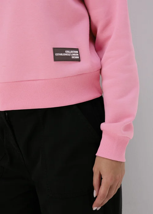 Pink Cropped Sweatshirt - S Image 3