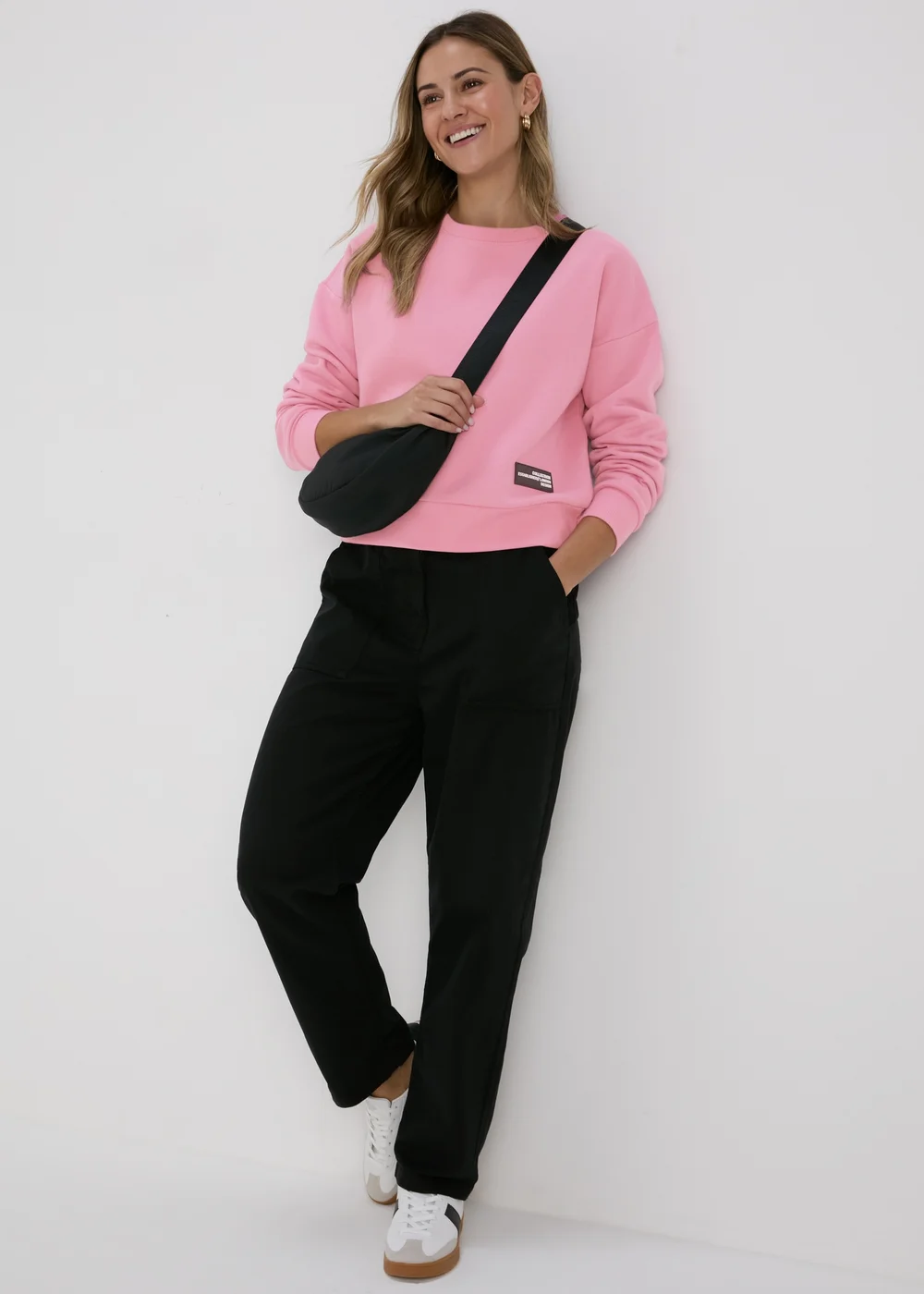 Pink Cropped Sweatshirt - S Image 4
