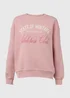 Pink Graphic Embroidered Sweatshirt - Small Image 5