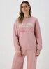Pink Graphic Embroidered Sweatshirt - Small Image 1